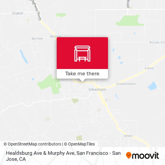 Healdsburg Ave & Murphy Ave map