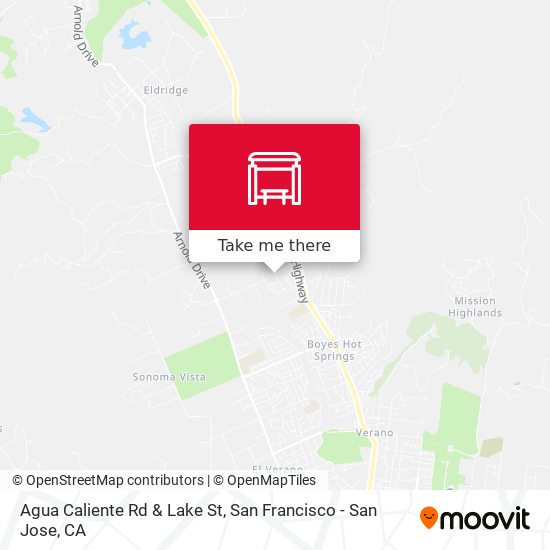 Mapa de Agua Caliente Rd & Lake St