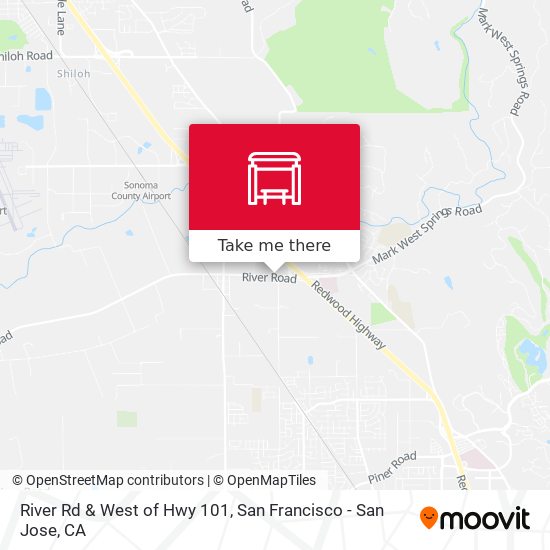River Rd & West of Hwy 101 map