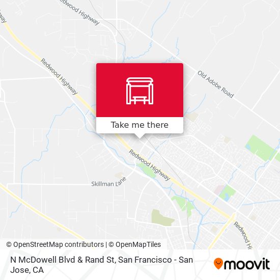 N McDowell Blvd & Rand St map