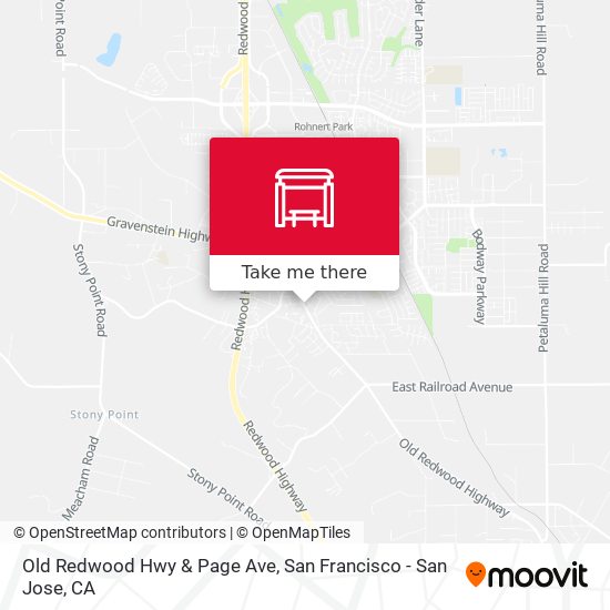 Old Redwood Hwy & Page Ave map