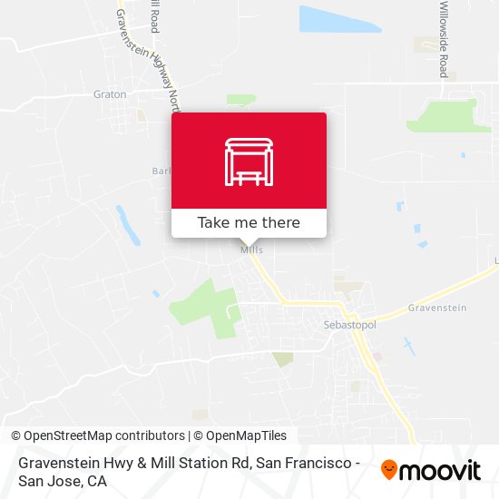 Gravenstein Hwy & Mill Station Rd map