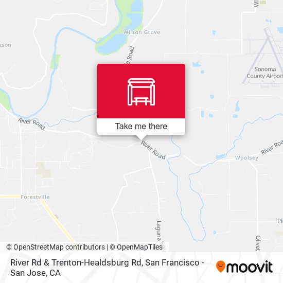 Mapa de River Rd & Trenton-Healdsburg Rd