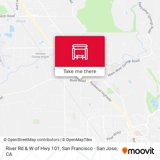 River Rd & W of Hwy 101 map