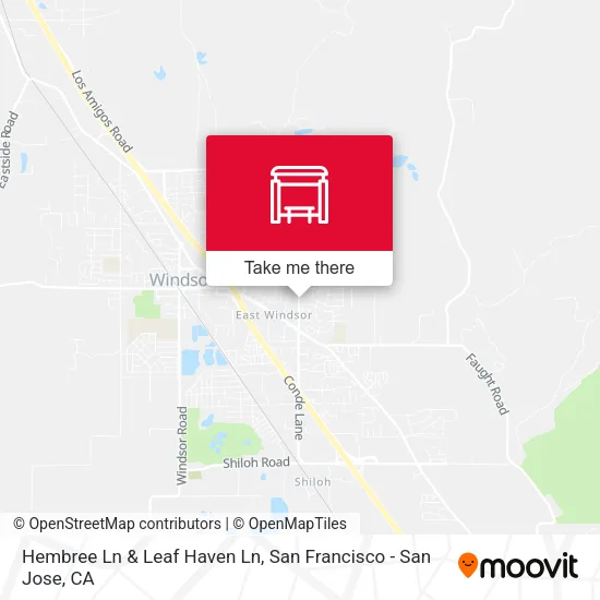 Hembree Ln & Leaf Haven Ln map