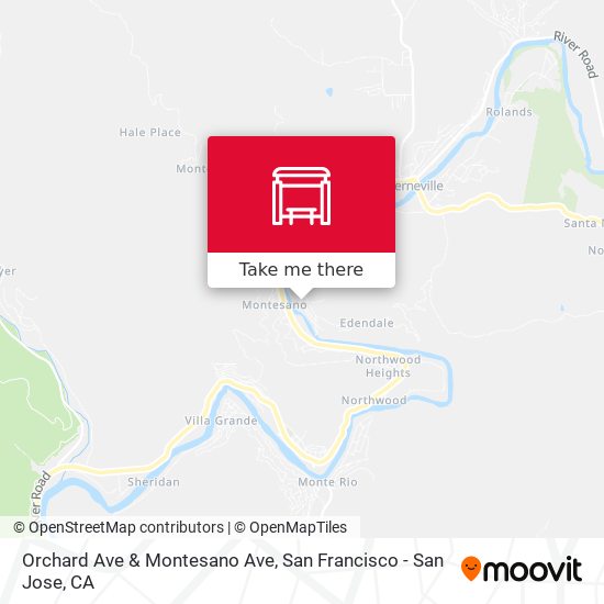 Orchard Ave & Montesano Ave map