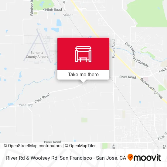 River Rd & Woolsey Rd map