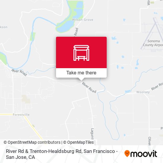 Mapa de River Rd & Trenton-Healdsburg Rd