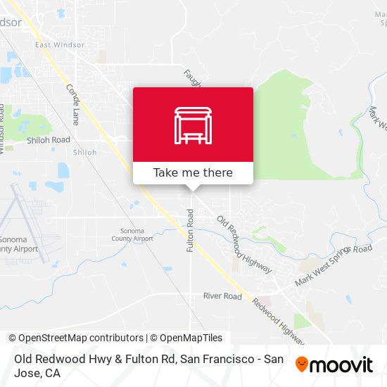 Mapa de Old Redwood Hwy & Fulton Rd