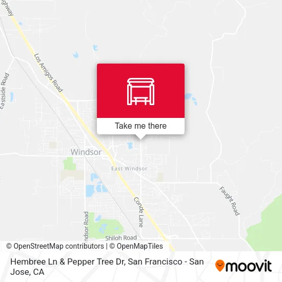 Hembree Ln & Pepper Tree Dr map