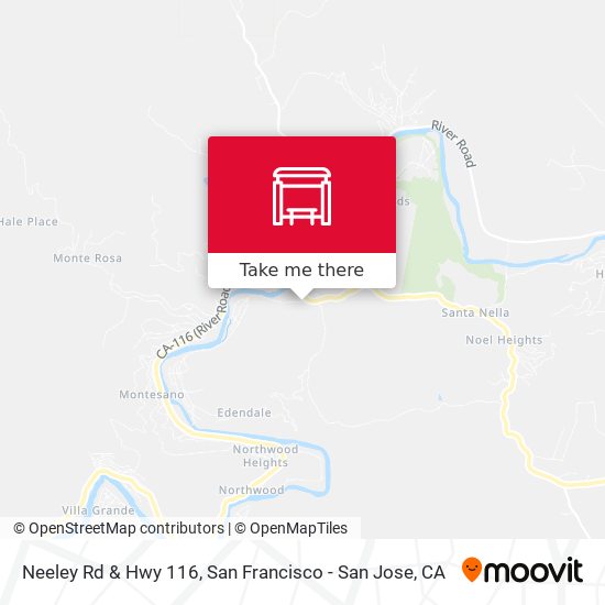 Neeley Rd & Hwy 116 map