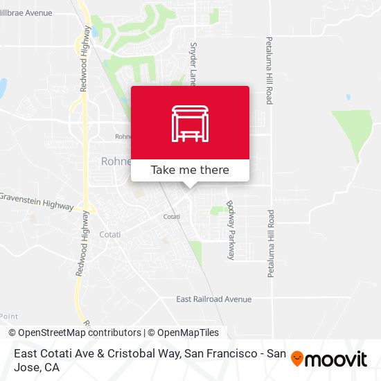 Mapa de East Cotati Ave & Cristobal Way