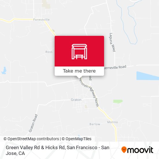 Green Valley Rd & Hicks Rd map