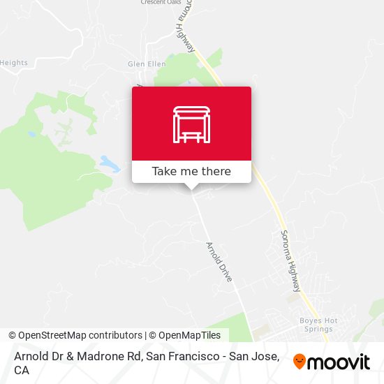 Arnold Dr & Madrone Rd map