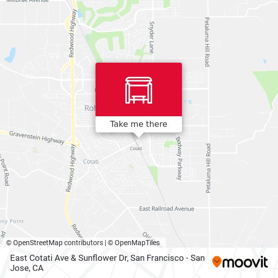 East Cotati Ave & Sunflower Dr map