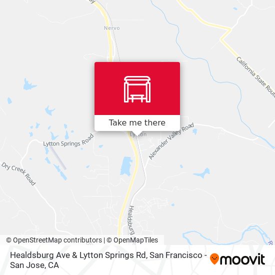 Healdsburg Ave & Lytton Springs Rd map