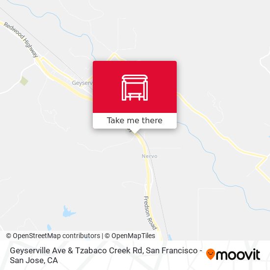 Mapa de Geyserville Ave & Tzabaco Creek Rd