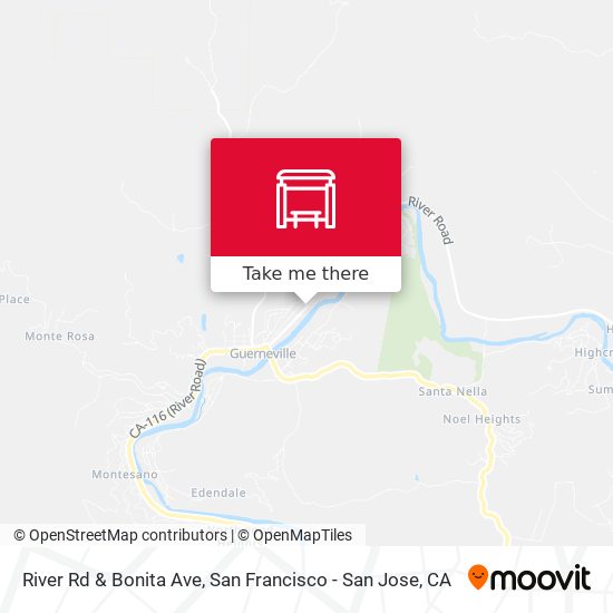 River Rd & Bonita Ave map