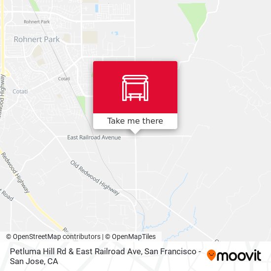 Petluma Hill Rd & East Railroad Ave map