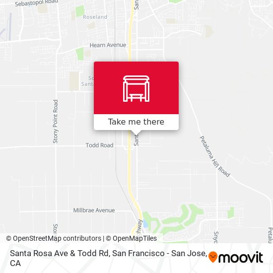 Santa Rosa Ave & Todd Rd map