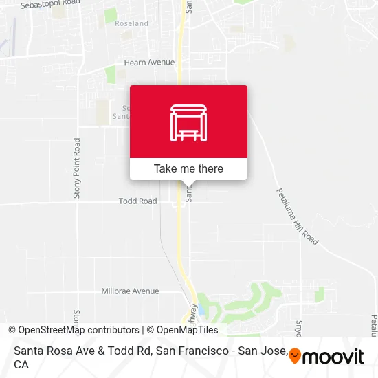 Santa Rosa Ave & Todd Rd map