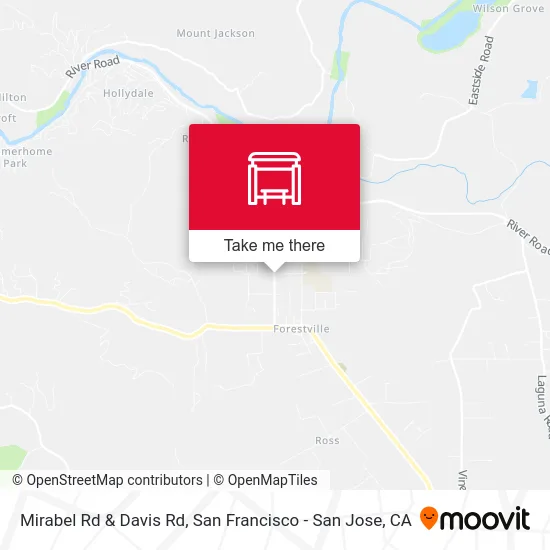 Mirabel Rd & Davis Rd map