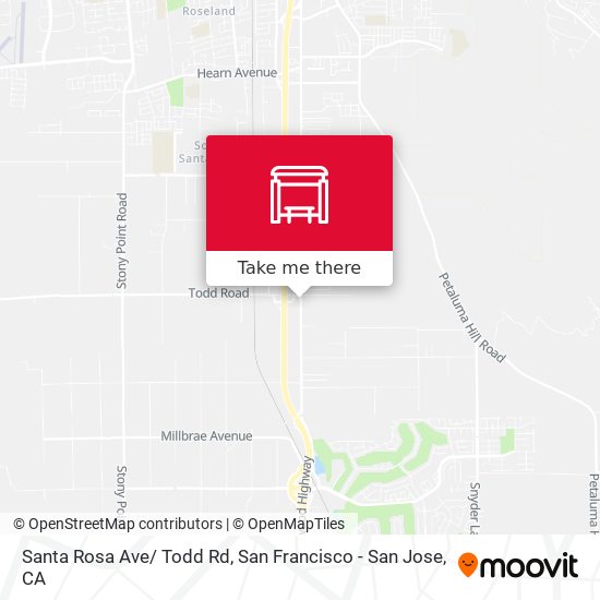 Mapa de Santa Rosa Ave/ Todd Rd