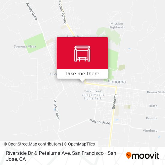 Riverside Dr & Petaluma Ave map
