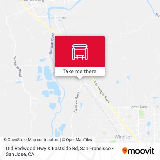 Old Redwood Hwy & Eastside Rd map