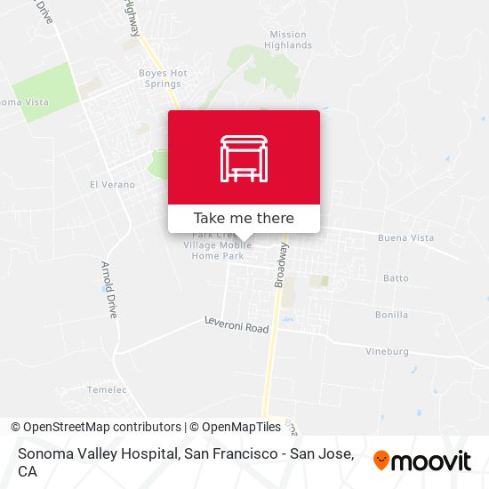 Mapa de Sonoma Valley Hospital