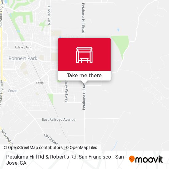 Petaluma Hill Rd & Robert's Rd map