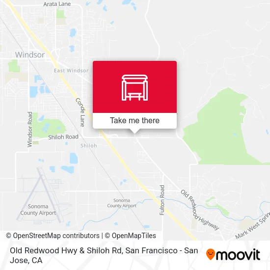 Mapa de Old Redwood Hwy & Shiloh Rd