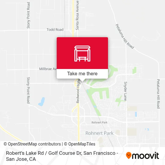 Robert's Lake Rd / Golf Course Dr map