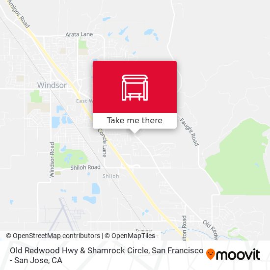 Old Redwood Hwy & Shamrock Circle map