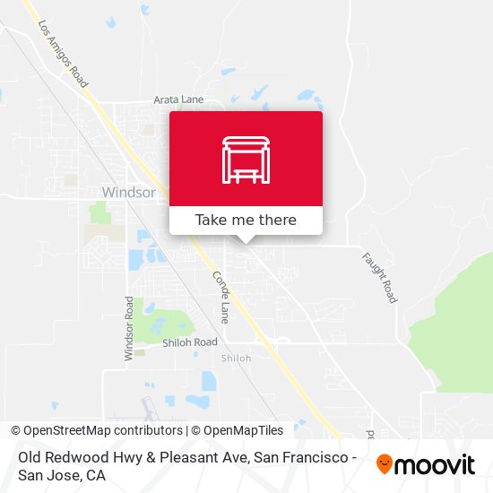 Mapa de Old Redwood Hwy & Pleasant Ave