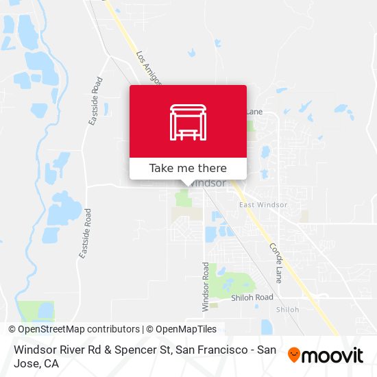 Windsor River Rd & Spencer St map