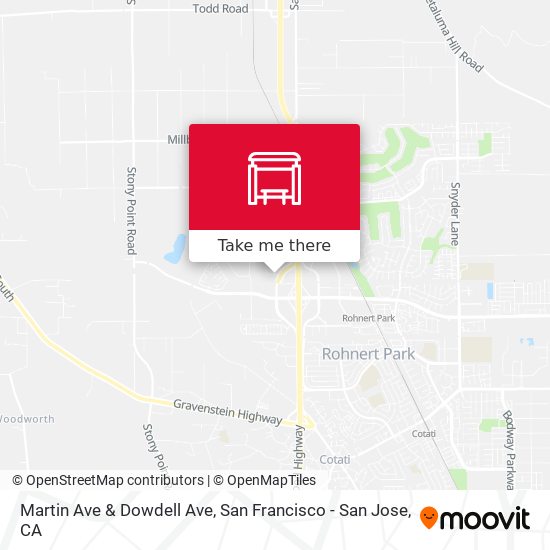 Martin Ave & Dowdell Ave map