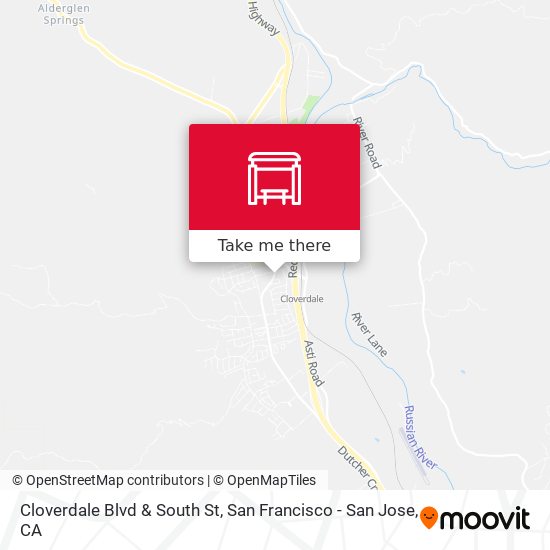 Cloverdale Blvd & South St map