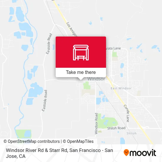 Windsor River Rd & Starr Rd map