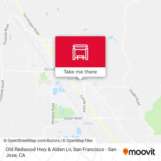 Mapa de Old Redwood Hwy & Alden Ln