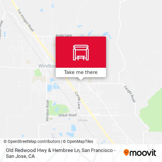 Old Redwood Hwy & Hembree Ln map