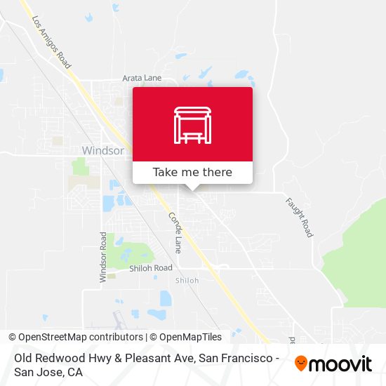 Mapa de Old Redwood Hwy & Pleasant Ave