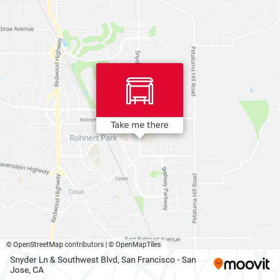 Snyder Ln & Southwest Blvd map