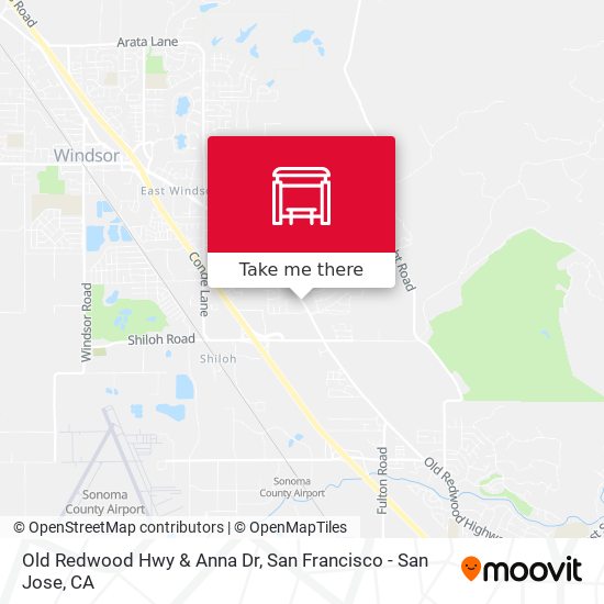 Old Redwood Hwy & Anna Dr map