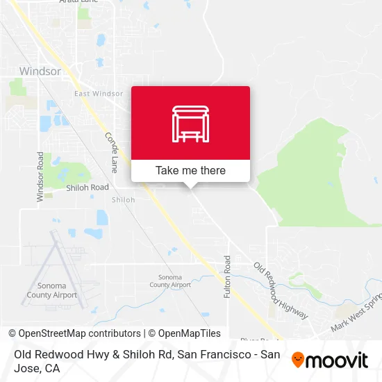 Mapa de Old Redwood Hwy & Shiloh Rd