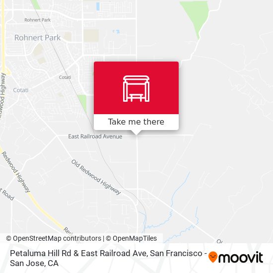 Petaluma Hill Rd & East Railroad Ave map