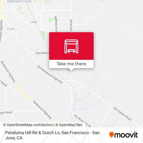 Petaluma Hill Rd & Dutch Ln map