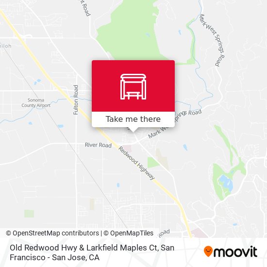 Old Redwood Hwy & Larkfield Maples Ct map