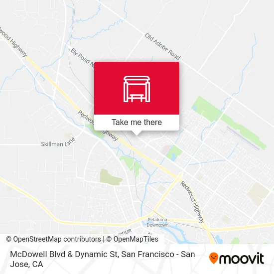 McDowell Blvd & Dynamic St map