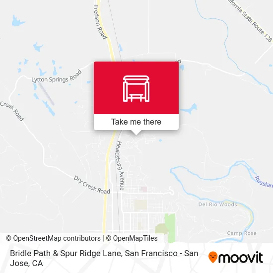 Bridle Path & Spur Ridge Lane map